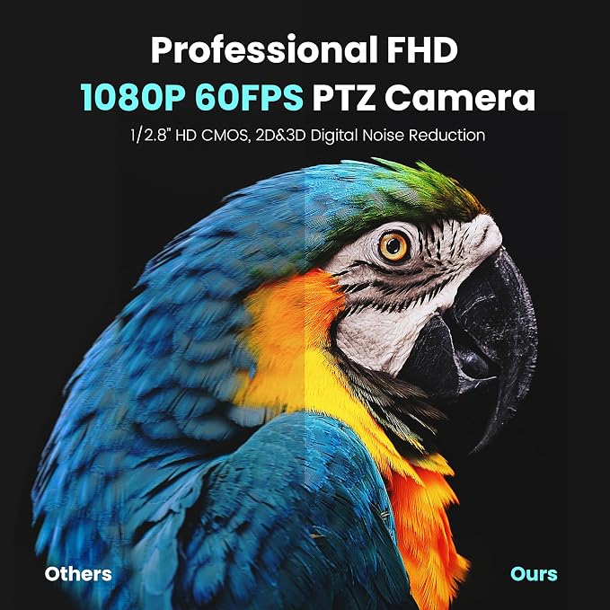 NDI PTZ Camera AI Auto Tracking 3G-SDI/USB3.0/HDMI/LAN PoE 30X Optical and 8X - Image 4