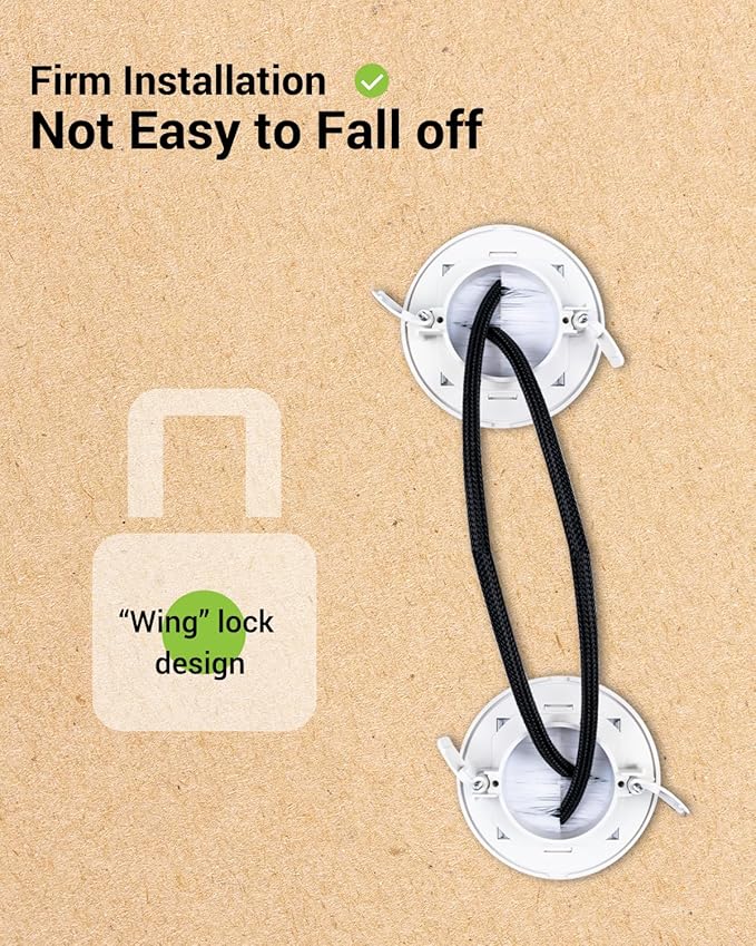 in Wall Cable Management Kit for Wall Mounted TV, Slim Round Wall Cable Pass - Image 7