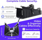 Ascrono Original No Drill Under Desk Cable Management Tray 27.3" - Image 6