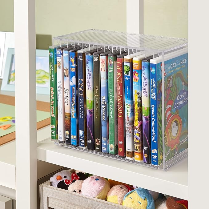 STORi Stackable Clear Plastic DVD Organizer - Image 4
