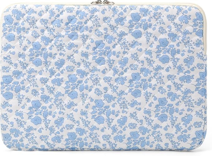 Puffy Laptop Sleeve 13-15.6 Inch Cute Quilted Laptop Protective Case Padded by BBIQI
