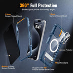 360° Protection Magnetic for iPhone 16 Case Built-in 9H Privacy Screen - Image 6