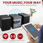 Pyle Home Stereo Shelf System - 30W Wireless BT Streaming - Image 3
