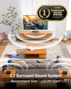 ULTIMEA 5.1 Sound Bar for Smart TV, Virtual Surround Sound System for TV - Image 2