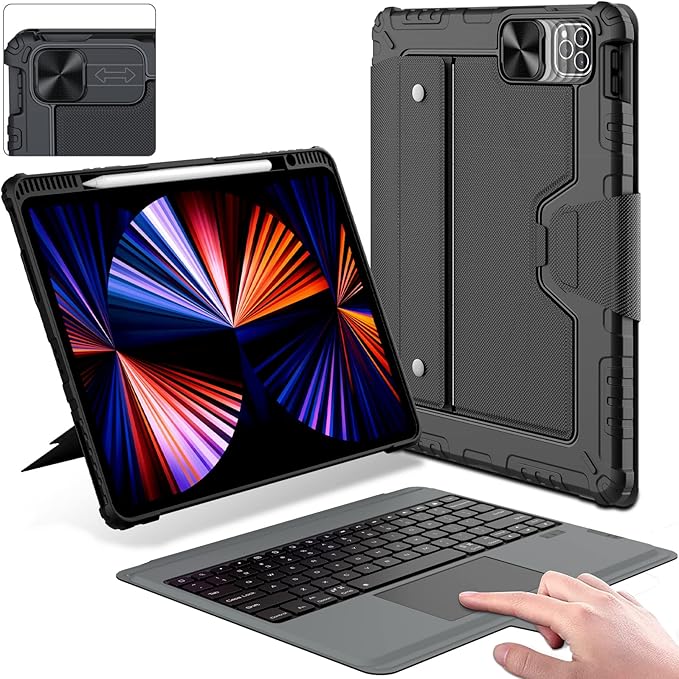 Nillkin iPad Air 13 inch Case Keyboard, Slide Camera Cover, iPad Pro 12.9 by Nillkin