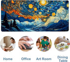 Large Mouse Pad Starry Sky Gaming Desk Pad Computer Keyboard Non-Slip - Image 5