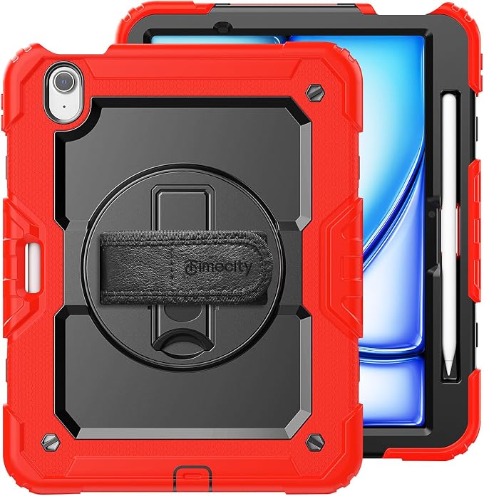 timecity Case for iPad Air 11 Inch M3/ M2, 360° Rotating Stand, Pencil Holder & - Image 9