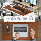 PU Leather Desk Pad Protector Gaming Mouse Pad Non Slip Desk Mat - Image 4