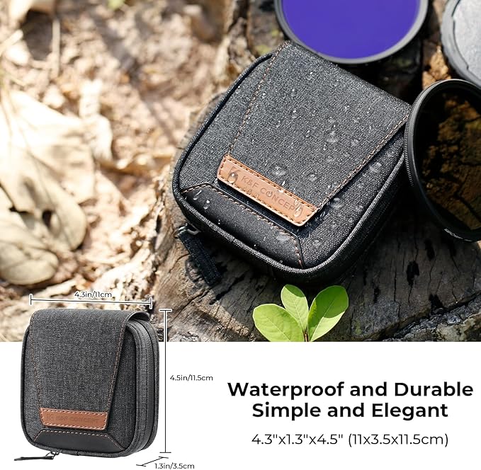 K&F CONCEPT 4 in 1 Basic Model Lens Filter Pouch Up to 95mm solar filter Pouch - Image 4