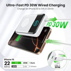 Magnetic Portable Charger for iPhone, 3-in-1 10800mAh Qi2 15W Wireless Power - Image 3