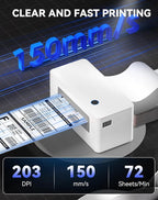 Bluetooth Thermal Label Printer, Wireless 4x6 Shipping Label Printer - Image 6