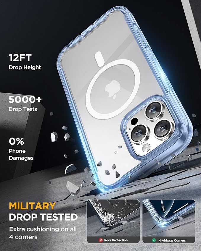 Miracase Magnetic for iPhone 16 Pro Case Full-Body Phone - Image 5