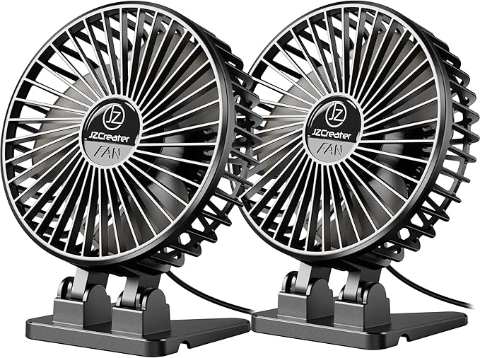 JZCreater USB Desk Fan, Mini Portable, 3 Speeds by JZCreater
