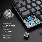 Redragon K556 PRO 104 Keys Wireless RGB Gaming Keyboard, Tri-Mode Aluminum - Image 6