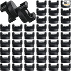 Yookeer 50 Pcs Magnetic Zip Tie Mount Base Black Magnetic Cable Clips Wire by Yookeer