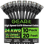 GearIT Cat 6 Ethernet Cable Pack by GEARit
