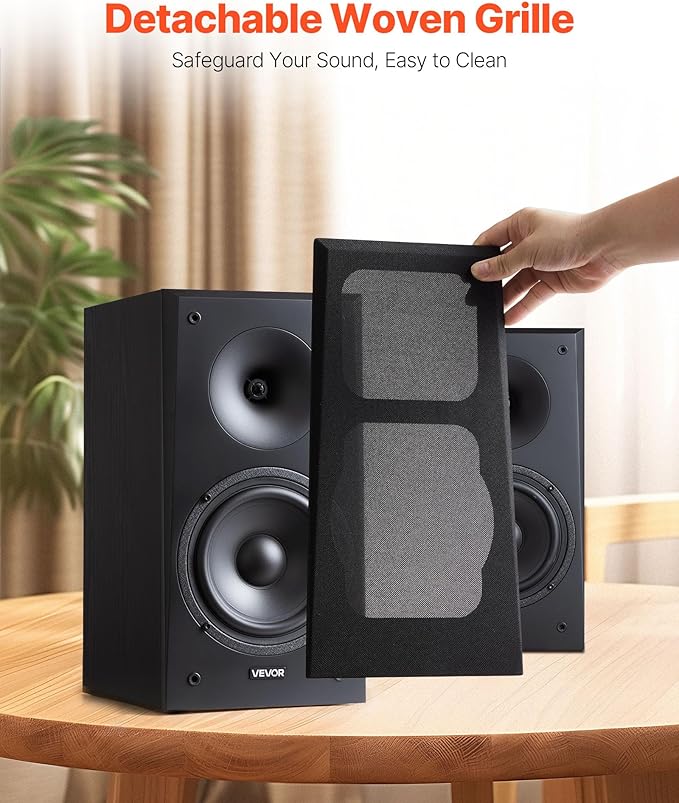 VEVOR Passive Bookshelf Speaker, Book Shelf Stereo Speakers - Image 4