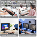 Wireless Keyboard and Mouse Combo, 104 Round Keys Cute Colorful Keyboard and - Image 7