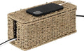 StorageWorks Cable Management Box, 2 Slots Wicker Cable Organizer to Hide Cords by StorageWorks