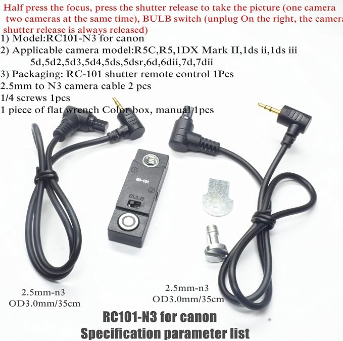 RC101-N3 Camera Shutter Remote Control - Image 2