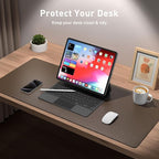 Aothia Leather Desk Pad Protector, Office Desk Mat, Large Mouse Pad, Non-Slip - Image 3