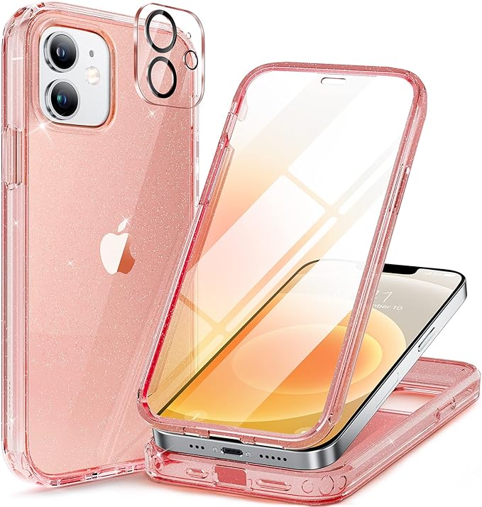 Miracase Glass Series for iPhone 12/12 Pro Case 6.1 inch, Upgraded Full-Body by Miracase