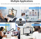 Angetube 1080P HD Webcam with Privacy Shutter Dual Noise-Cancelling Mic PC - Image 6