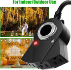 Outdoor Light Sensor Timer, 24 Hours Heavy Duty Waterproof Outlet Timer - Image 6