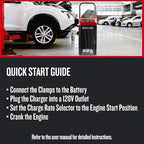 CRAFTSMAN Wheeled Manual 10A Car Battery Charger and 250A Engine Starter - Image 4