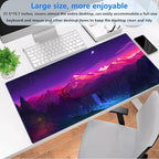 Purple Mouse Pad Pink Desk Mat Gaming Mousepad XXL Computer Pad 31.5 x 15.7 - Image 2
