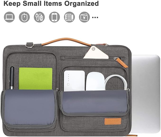 MOSISO 360 Protective Laptop Shoulder Bag, 15-15.6 inch Computer Bags Compatible - Image 2
