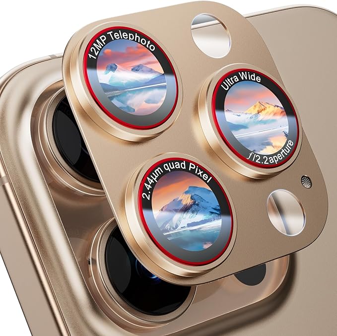 Camera Lens Protector for iPhone 16 Pro Max/iPhone 16 Pro/iPhone 15 Pro by HOME