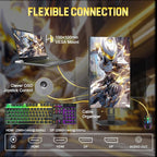 SANSUI 24.5 Inch Gaming Monitor 300Hz, QHD 2560×1440 Computer Monitor, 1ms Fast - Image 8