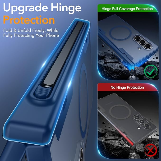 Oneagle Magnetic for Samsung Galaxy Z Fold 7 Case Built in Screen Protector - Image 4