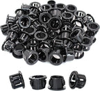 1/2" Black Snap-in Knockout Insulating Bushing Grommets, Plastic Cable Hole by EASYEAH