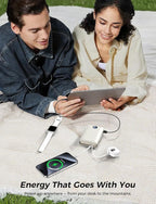 Portable Charger with Built in Cable & Wall Plug, 50000 mAh Power Bank - Image 7