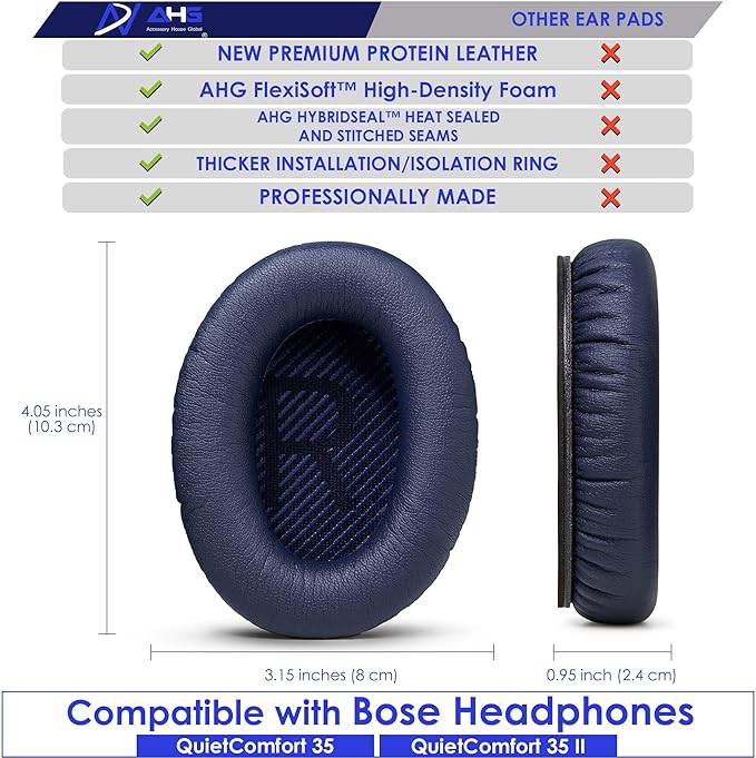 QC35 / QC35 ii earpads and QC35 Headband / QC35 ii Headband V3 pad Cushion - Image 6