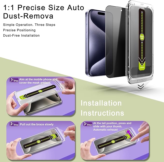 9H Tempered Glass, Full Coverage, Anti-Fingerprint, Auto Dust Removal, - Image 3