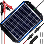 SUNER POWER 18W 12V Solar Battery Trickle Charger & Maintainer PRO, Built-in by SUNERPOWER