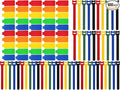 100 Pcs Multicolor Write On Cable Labels & Reusable Fastening Cable Ties Set by Unknown