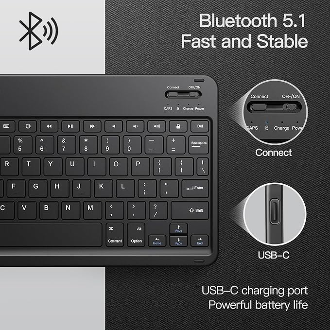 JETech Keyboard Case for iPad 11th/10th Generation - Image 3