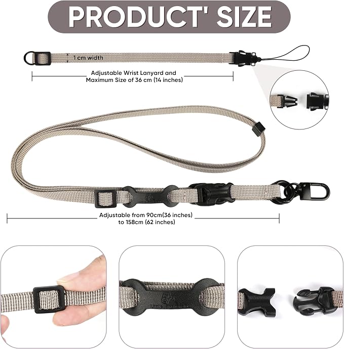 Cell Phone Strap Adjustable Wrist Strap Crossbody Cellphone Holder Extra Long - Image 2