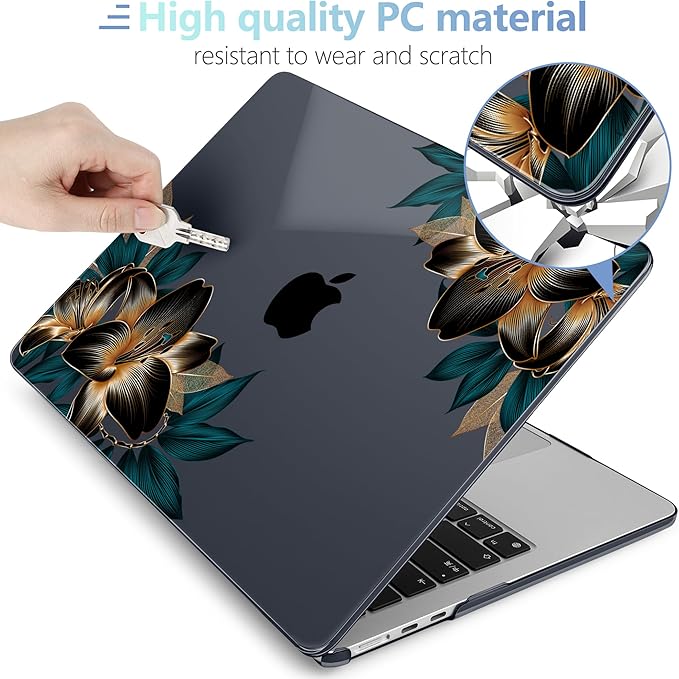 MEEgoodo for M4/M3/M2 MacBook Air 15.3 inch Case 2025 2024 2023, Case Fit Model - Image 3