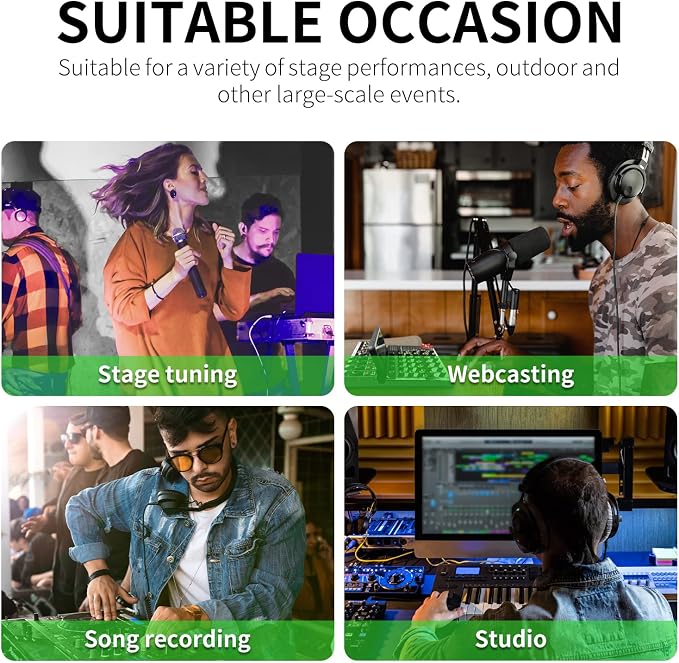 XTUGA 8 Channel Audio Mixer Sound Board Mixing Console, Audio Interface PC USB - Image 7
