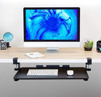 Mount-It! Under-Desk Keyboard Tray, Slide-Out Clamp-On Keyboard and Mouse Drawer - Image 7