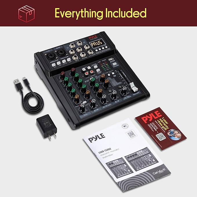 Pyle 6 Channel Studio Mixer - Image 9