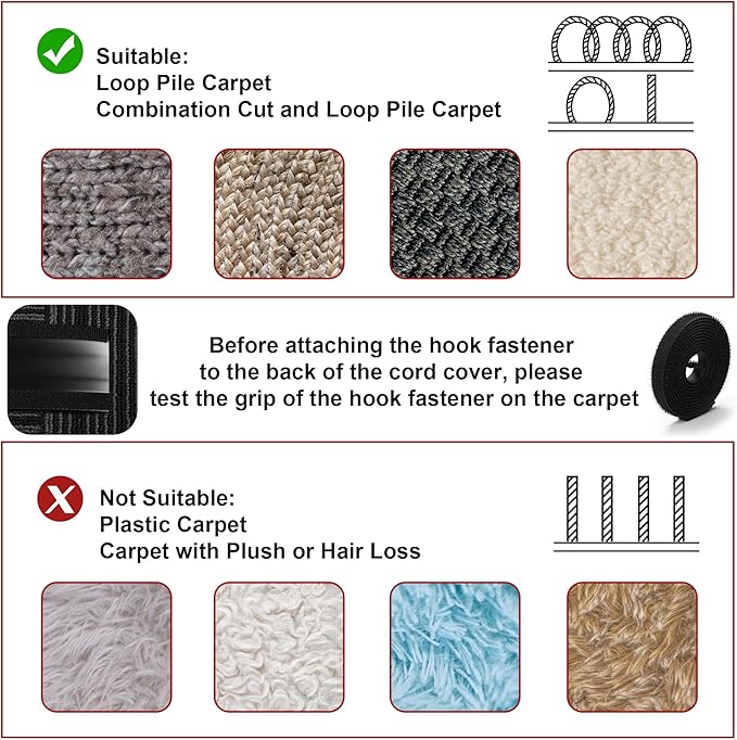 8.2ft Cord Cover Floor, Soft PVC Cord Covers - Image 6