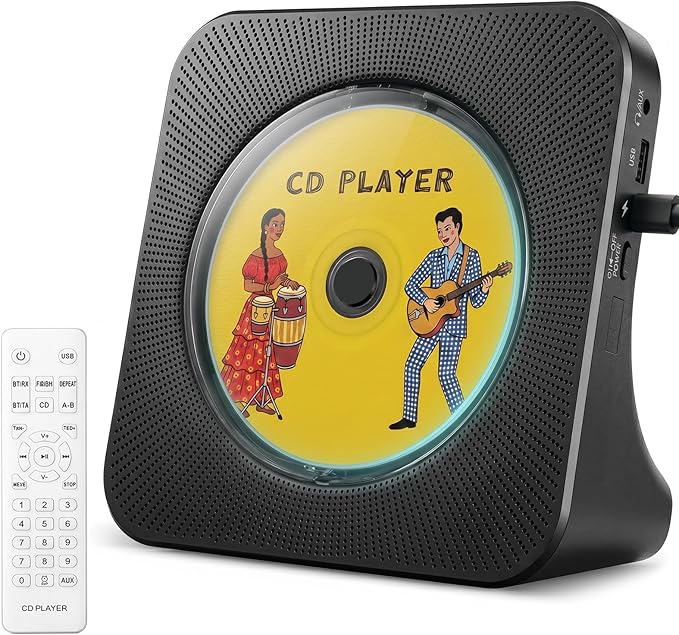 Gueray CD Player Portable Bluetooth Desktop CD Player by Gueray