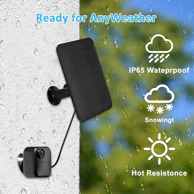 6W Solar Panel Charger for Blink Outdoor/Outdoor/XT XT2 Camera Solar Panel - Image 4