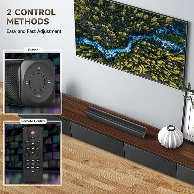 Sound Bar Speakers Bluetooth Wireless, TV Speakers Sound Bar Subwoofer - Image 7